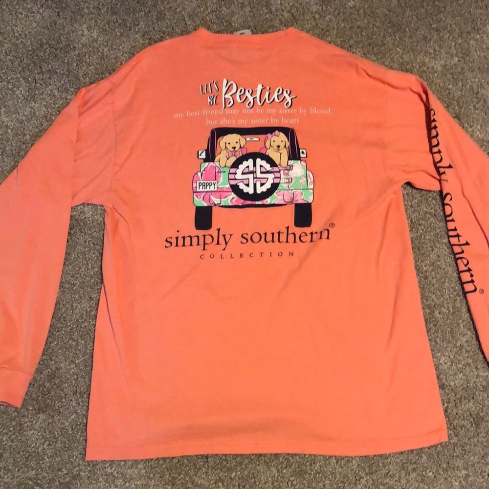 Women’s Simple Southern Peach long sleeve
